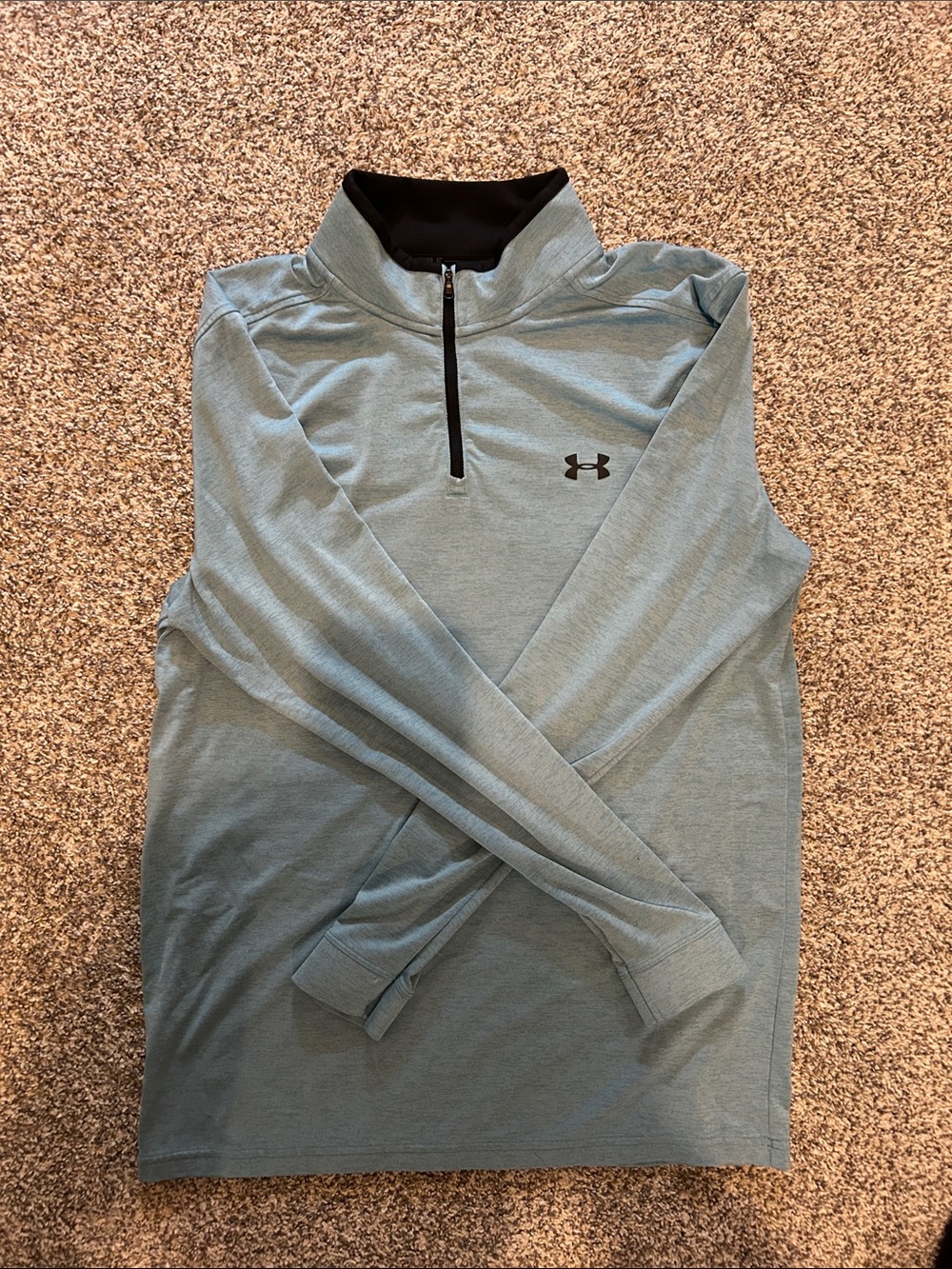 Under Armour Light Teal Quarter-Zip Pullover